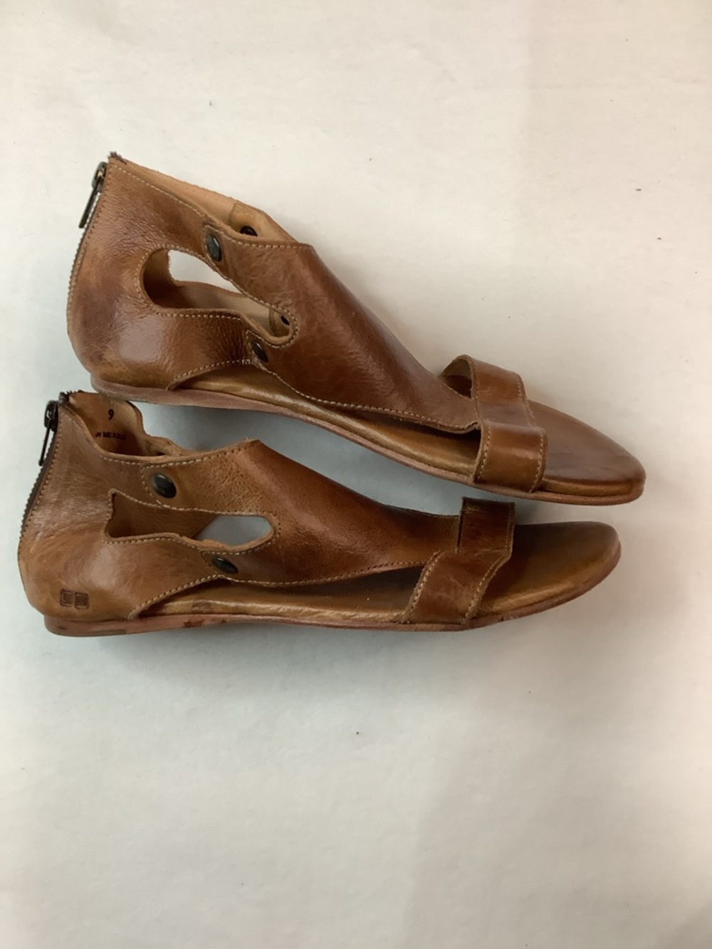 BED STU Soto Brown Leather Sandal Sz 9 - Picture 2 of 8